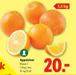 Lidl Appelsiner tilbud
