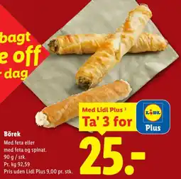 Lidl Börek tilbud