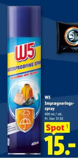 Lidl W5 Imprægnerings- spray tilbud