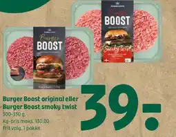 Coop 365 Burger Boost original eller Burger Boost smoky twist tilbud