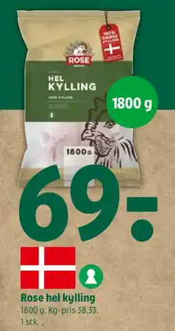 Coop 365 Rose hel kylling tilbud