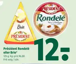 Coop 365 Président Rondelé eller Brie tilbud