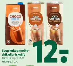 Coop 365 Coop kakaomælke- drik eller iskaffe tilbud
