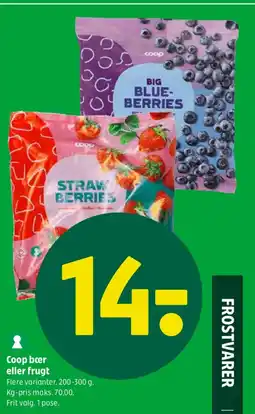 Coop 365 Coop bær eller frugt tilbud