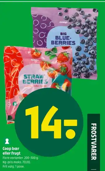 Coop 365 Coop bær eller frugt tilbud