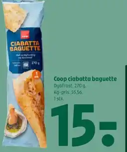 Coop 365 Coop ciabatta baguette tilbud