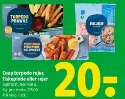 Coop 365 Coop torpedo rejer / fiskepinde / rejer tilbud