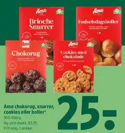 Coop 365 Amo - choko, snurrer, cookies eller boller tilbud