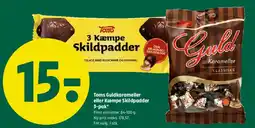 Coop 365 Toms Guldkarameller eller Kæmpe Skildpadder 3-pak tilbud