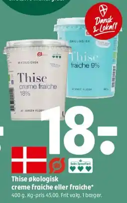 Coop 365 Thise økologisk creme fraiche / fraiche tilbud