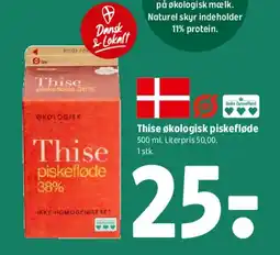 Coop 365 Thise økologisk piskefløde 38% tilbud