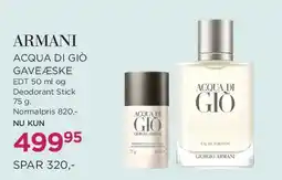 Salling Armani Acqua di Giò Gaveæske tilbud