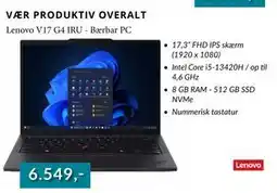 CBC Lenovo V17 G4 IRU - Bærbar PC tilbud