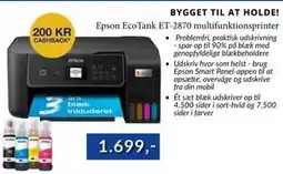 CBC Epson EcoTank ET-2870 multifunktionsprinter tilbud