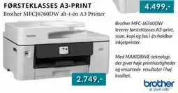 CBC Brother MFCJ6760DW alt-i-én A3 Printer tilbud
