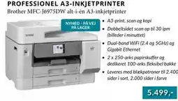 CBC Brother MFC-J6975DW alt-i-én A3-inkjetprinter tilbud