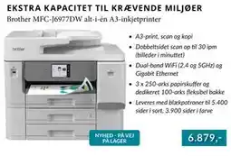 CBC Brother MFC-J6977DW alt-i-én A3-inkjetprinter tilbud