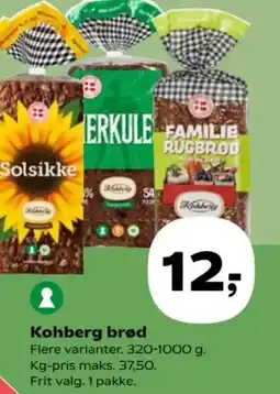SuperBrugsen Kohberg brød tilbud