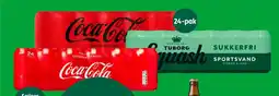 Coop 365 Coca-Cola eller Squash 24-pak tilbud