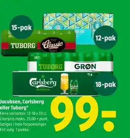Coop 365 Jacobsen, Carlsberg eller Tuborg tilbud