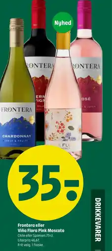 Coop 365 Frontera eller Viña Flora Pink Moscato tilbud
