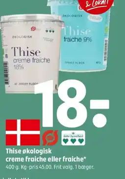 Coop 365 Thise økologisk creme fraiche eller fraiche tilbud