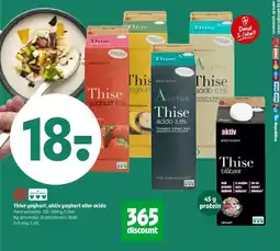 Coop 365 Thise yoghurt, aktiv yoghurt eller acido tilbud