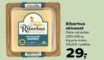 SuperBrugsen Riberhus skiveost tilbud