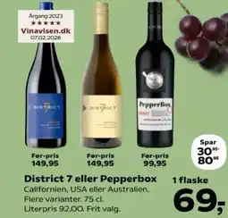 SuperBrugsen District 7 eller Pepperbox tilbud