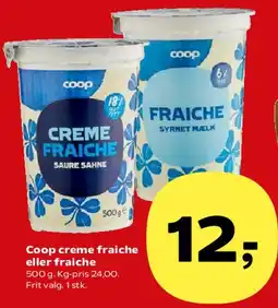 SuperBrugsen Coop creme fraiche / fraiche tilbud