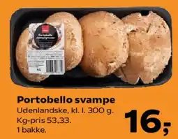 SuperBrugsen Portobello svampe tilbud