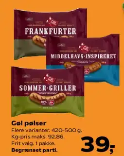 SuperBrugsen Grillpølser (flere varianter) tilbud