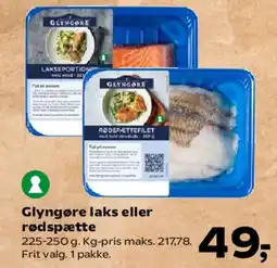 SuperBrugsen Glyngøre laks eller rødspætte tilbud