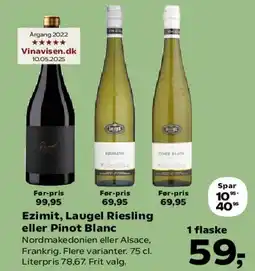 SuperBrugsen Ezimit, Laugel Riesling eller Pinot Blanc tilbud