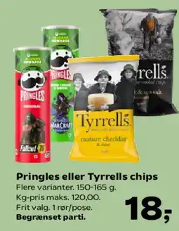 SuperBrugsen Pringles eller Tyrrells chips tilbud