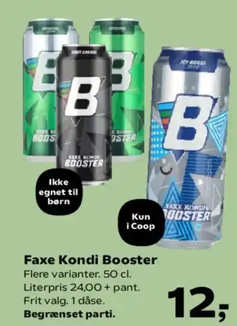 SuperBrugsen Faxe Kondi Booster tilbud