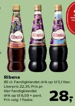 SuperBrugsen Ribena tilbud