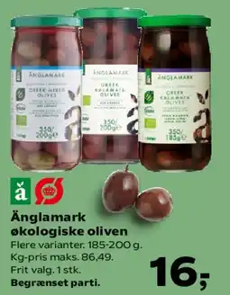 SuperBrugsen Änglamark økologiske oliven tilbud