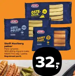 Kvickly Steff Houlberg pølser tilbud