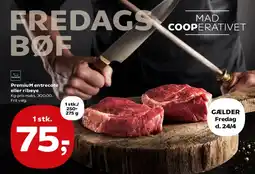 Kvickly Premium entrecote eller ribeye tilbud