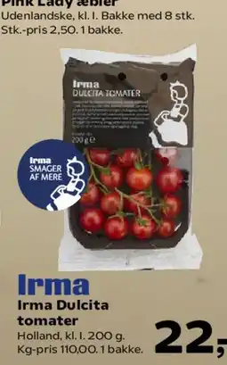 Kvickly Irma Dulcita tomater tilbud