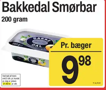 ABC Lavpris Bakkedal Smørbar tilbud