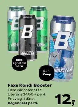 Kvickly Faxe Kondi Booster tilbud