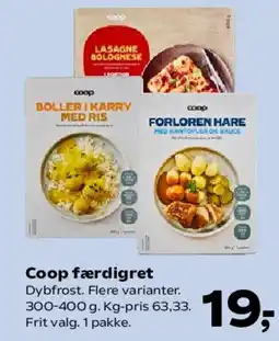 Kvickly Coop færdigret tilbud