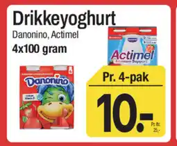 ABC Lavpris Danonino Actimel Drikkeyoghurt tilbud