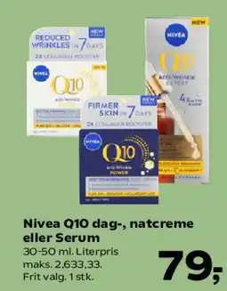 Kvickly Nivea Q10 dag-, natcreme eller Serum tilbud