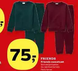 Kvickly Friends sweatsæt tilbud