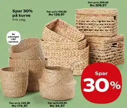 Kvickly Kurve / opbevaringskurve tilbud