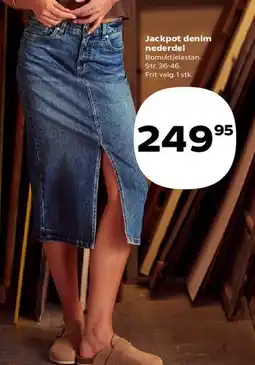 Kvickly Jackpot denim nederdel tilbud