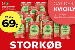Kvickly Coop økologiske hakkede tomater tilbud
